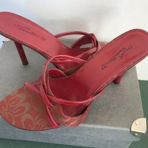 Sweet Seventeen Red Sandal Stilettoes